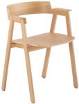 GAZZDA Natúr színű tölgyfa karfás étkezőszék Flip - Gazzda