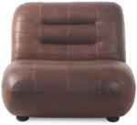 Dutchbone Barna bőr fotel Wyatt - Dutchbone