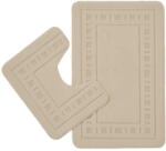 Catherine Lansfield Világosbarna fürdőszobai kilépő szett WC-hez, 2 db-os 50x80 cm Armoni - Catherine Lansfield