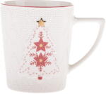 Dakls Fehér porcelán bögre karácsonyi mintával 380 ml Xmas Tree - Dakls