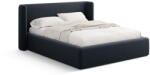 Windsor & Co Sötétkék kárpitozott ágyneműtartós franciaágy ágyráccsal 140x200 cm Jason - Windsor & Co Sofas