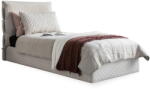 Miuform Bézs kárpitozott egyszemélyes ágy tárolóhellyel, ágyráccsal 90x200 cm Sleepy Luna - Miuform