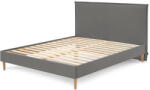 Bobochic Antracitszürke kárpitozott franciaágy ágyráccsal 180x200 cm Sary - Bobochic Paris - bonami - 225 230 Ft