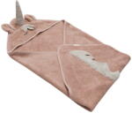 Kindsgut Rózsaszín pamut kapucnis gyerek törölköző 75x75 cm Unicorn - Kindsgut
