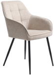 Unique Furniture Bézs kárpitozott karfás étkezőfotel Nolan - Unique Furniture - bonami - 52 230 Ft