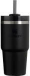 STANLEY Fekete rozsdamentes acél termosz szívószállal 600 ml Quencher H2.0 FlowState Tumbler Black - Stanley