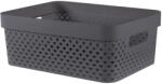Keter Sötétszürke műanyag tárolódoboz 36x27x14 cm Pure - Curver