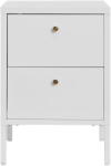 House Nordic Fehér fém éjjeliszekrény Dalby - House Nordic