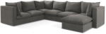 Makamii Sötétszürke sarokkanapé (bal oldali-U alakú) Manao - Makamii