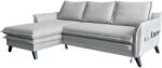 Miuform Charming Charlie világosszürke kinyitható sarokkanapé, bal oldali - Miuform
