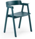 GAZZDA Petróleum színű tölgyfa karfás étkezőszék Flip - Gazzda