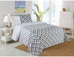My House Fehér-szürke steppelt ágytakaró és párnahuzat szett 140x220 cm Casilla - My House