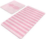 Mila Home Rózsaszín bársony fürdőszobai kilépő szett 2 db-os 60x100 cm - Mila Home - bonami - 14 017 Ft