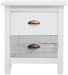 Marckeric Romantica fehér-szürke éjjeliszekrény, 46 x 50 cm - Marckeric