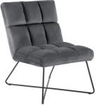 Actona Szürke bársony fotel Alba - Actona