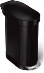 simplehuman Acél pedálos szemetes 45 l Slim - simplehuman
