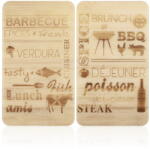 Maximex Edzett üveg tűzhely fedőlap szett 2 db-os 52x30 cm Barbecue - Maximex