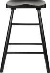 White Label Fekete tölgyfa bárszék (ülésmagasság 65, 5 cm) Vander - White Label