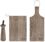 Bonami Selection Fa fűszerőrlő és vágódeszka készlet 3 db-os - Bonami Selection