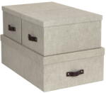 Bigso Inge 3 db-os bézs tárolódoboz szett - Bigso Box of Sweden