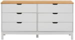 Støraa Fehér borovi fenyő alacsony komód 150x75 cm Post - Støraa