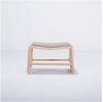 Gazzda Dedo tölgyfa zsámoly szürke szövet ülőrésszel - Gazzda