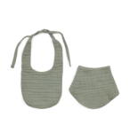 Kave Home Zöld muszlin előke szett 2 db-os Prune - Kave Home