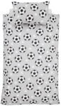 Catherine Lansfield Szürke kétszemélyes flanel gyerek ágyneműhuzat 200x200 cm Football Stars - Catherine Lansfield