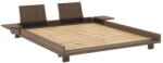 Karup Design Barna borovi fenyő franciaágy ágyráccsal 160x200 cm Social - Karup Design - bonami - 385 100 Ft