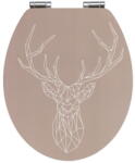 WENKO Stag bambusz és farostlemez WC-ülőke, 44 x 37, 5 cm - Wenko