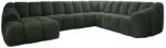 Miuform Sötétzöld sarokkanapé (jobb oldali-U alakú) Shell - Miuform