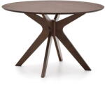 Kave Home Kerek étkezőasztal diófa dekoros asztallappal ø 120 cm Naanim - Kave Home