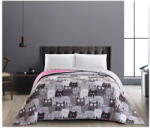 Restilo Cat Invasion szürke kétoldalú kétszemélyes takaró, 200 x 220 cm - DecoKing