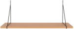 House Nordic Natúr színű fali polc kőrisfa dekorral 80 cm Chiba - House Nordic
