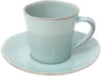 COSTA NOVA Nova türkizkék agyagkerámia teáscsésze és csészealj, 190 ml - Costa Nova