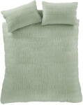 Catherine Lansfield Világoszöld kétszemélyes-hosszabbított krepp ágyneműhuzat 230x220 cm Seersucker - Catherine Lansfield