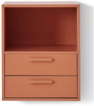 Hammel Furniture Keep by Hammel téglavörös fali éjjeliszekrény 2 fiókkal