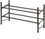 Compactor Fekete fém teleszkópos cipőtartó állvány - Compactor