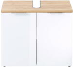 Germania Fehér mosdó alatti szekrény tölgyfa dekorral 70x58 cm Pescara - Germania