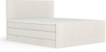 Maison de Reve Bézs ágyneműtartós boxspring ágy 160x200 cm Bergamo - Maison de Rêve