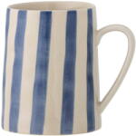 Bloomingville Fehér-kék agyagkerámia bögre 440 ml Begonia - Bloomingville