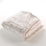 douceur d'intérieur Bézs mikroplüss takaró 180x220 cm Lynx - douceur d'intérieur