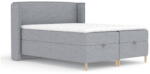 Maison de Reve Szürke ágyneműtartós boxspring ágy 160x200 cm Monpelli - Maison de Rêve