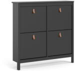 Tvilum Fekete billenő ajtós cipőtartó Madrid - Tvilum