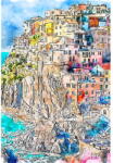 Fedkolor Kép 60x90 cm Manarola - Fedkolor