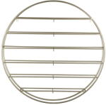 PT LIVING Aranyszínű fali fém bortartó polcos állvány, palackok száma 12 80x80x9 cm Redondo - PT LIVING