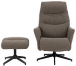 Actona Szürkésbarna buklé relaxációs fotel London - Actona