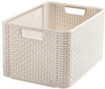 Keter Krémszínű műanyag tárolódoboz 33x44x23 cm Style - Curver