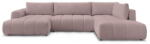 Bobochic Paris Rózsaszín kinyitható-tárolóhelyes sarokkanapé (jobb oldali-U alakú) Fuji - Bobochic Paris