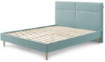 Bobochic Türkiz kárpitozott franciaágy ágyráccsal 180x200 cm Elyna - Bobochic Paris - bonami - 194 830 Ft